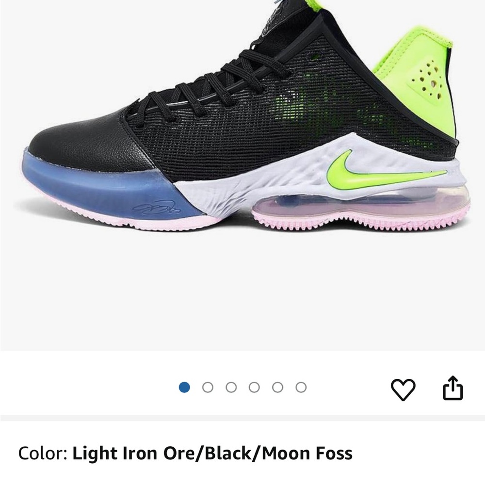 Nike LeBron 19 Black Ghost green new👟